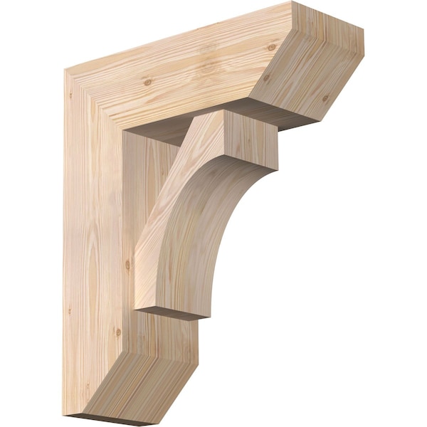 Ekena Millwork Westlake Slat Smooth Bracket w/ Offset Brace, Douglas Fir, 7 1/2"W x 20"D x 24"H BKT0806X20X24WTL06SDF - main